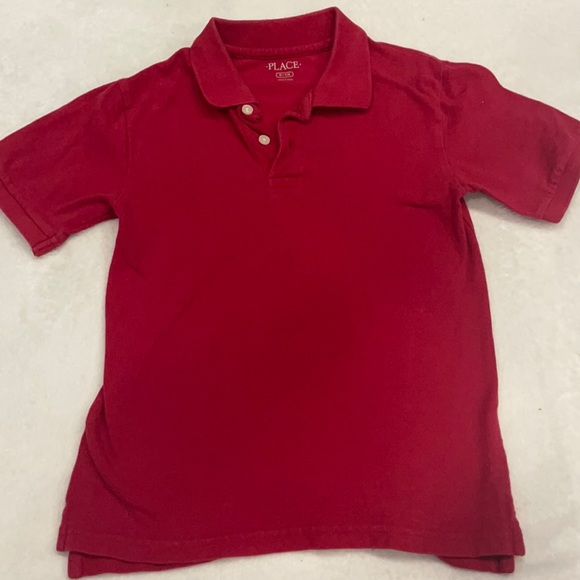 Boys size 7/8 red polo shirt - Picture 1 of 3